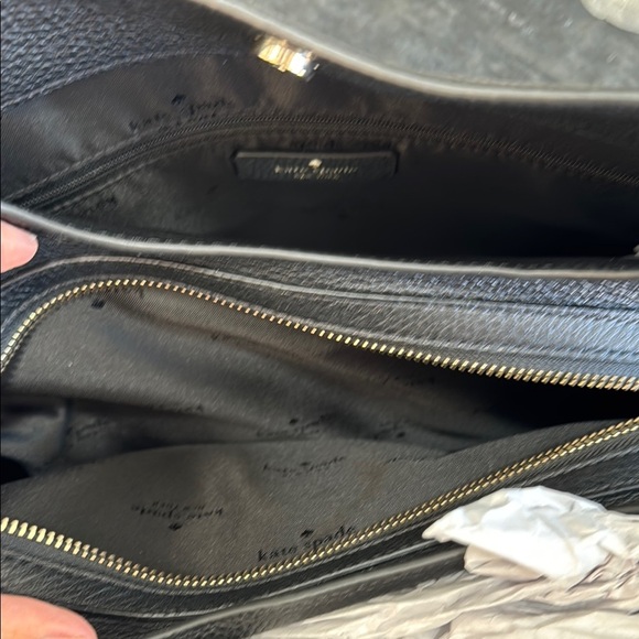 Kate Spade Black Shoulder Bag with Textured Leather - Picture 9 of 11
